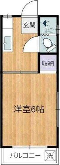 上原コーポラス(1K/2階)の間取り写真
