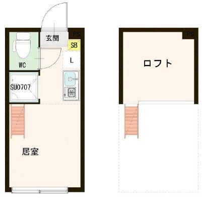 マルシエール西早稲田(ワンルーム/1階)の間取り写真