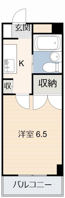 AVORIO上矢田(1K/4階)の間取り写真