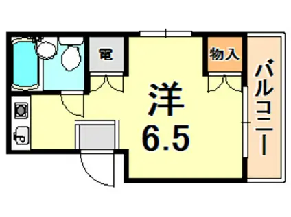 どみとりーときわⅡ(ワンルーム/2階)の間取り写真
