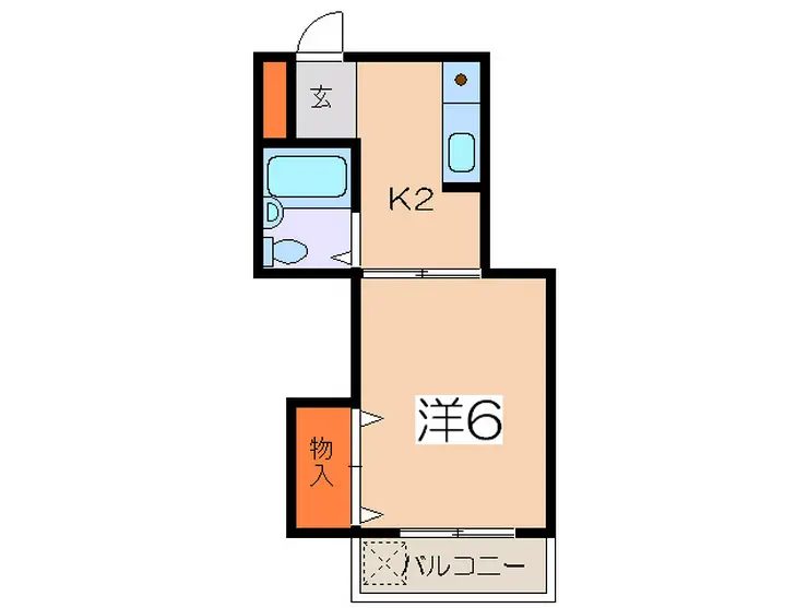 メゾンはしもと 1階階 間取り