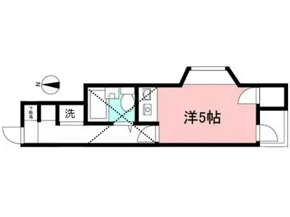 アップルハウス読売ランド(1K/1階)の間取り写真