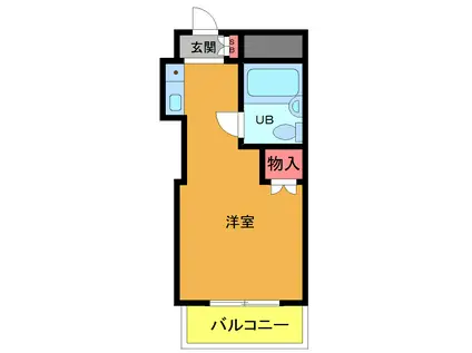 R FIELDS GYOTOKU(1K/3階)の間取り写真
