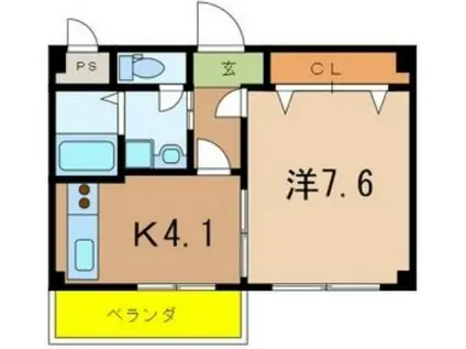 大阪モノレール本線 少路駅(大阪モノレール) 徒歩13分 3階建 築16年(1K/3階)の間取り写真