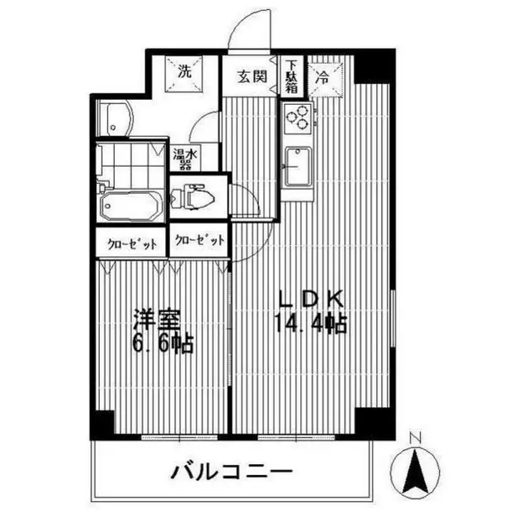 アクシーズタワー浦和岸町II 8階階 間取り