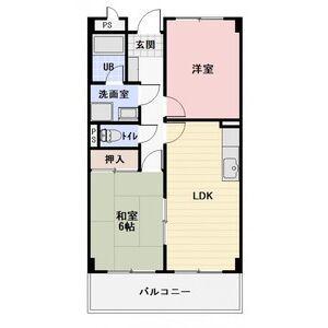 グランメール27(2LDK/3階)の間取り写真