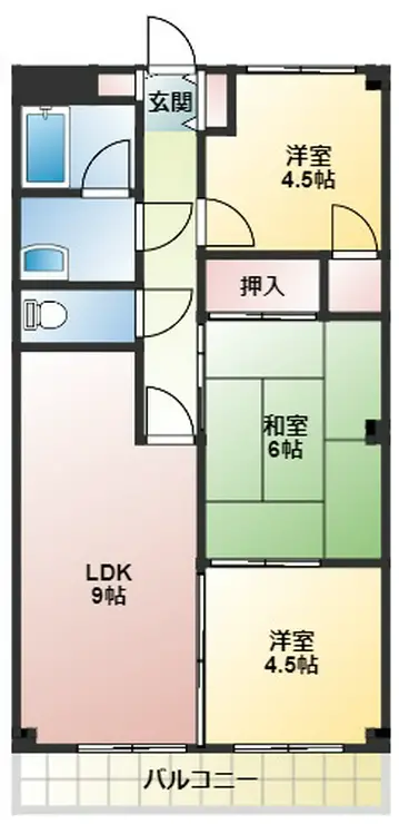 エクセルフラット 2階階 間取り