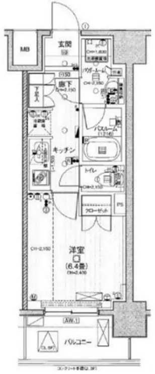 パレステージ田端ファストコート 5階階 間取り