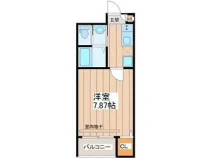 RESONANT SQUARE(1K/3階)の間取り写真