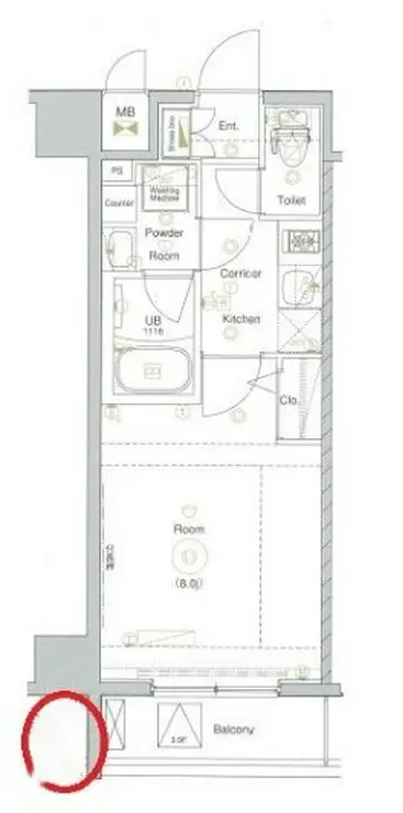 メイクスデザイン王子 5階階 間取り