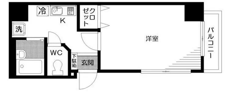 カースル要町 4階階 間取り