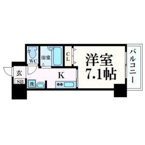 GP栄本町通(1K/6階)の間取り写真