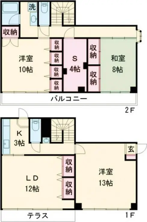 西大久保イレブン 1階階 間取り