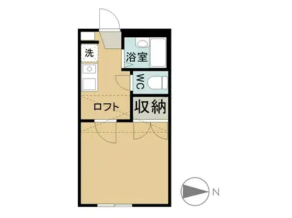 メゾン ルポC(1K/2階)の間取り写真