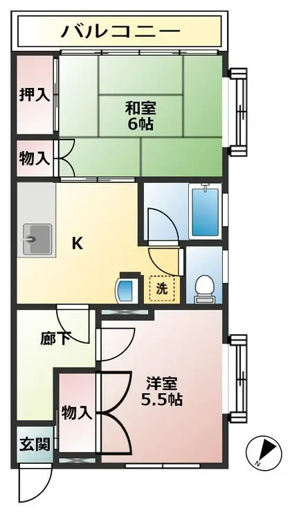 ナーディスコーポ 3階階 間取り