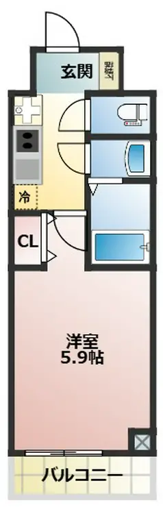 ライオンズマンション西が丘南 4階階 間取り