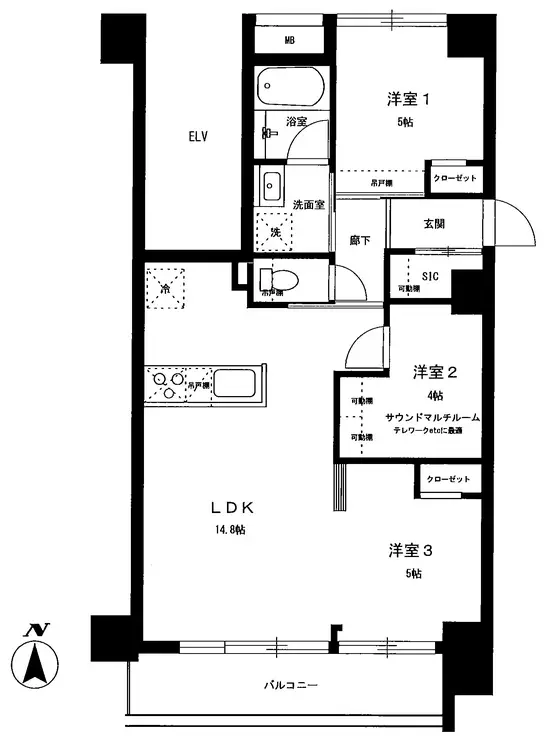 高田馬場シティハイツ 10階階 間取り
