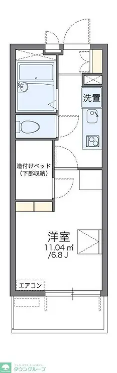 レオパレスプロスペラーレ 3階階 間取り