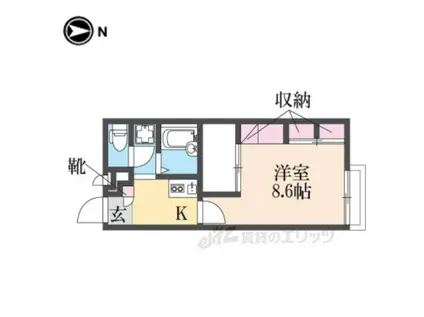 レオパレス辻九第三(1K/2階)の間取り写真