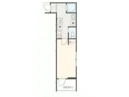 MELDIA小田急相模原II(1K/2階)の間取り写真