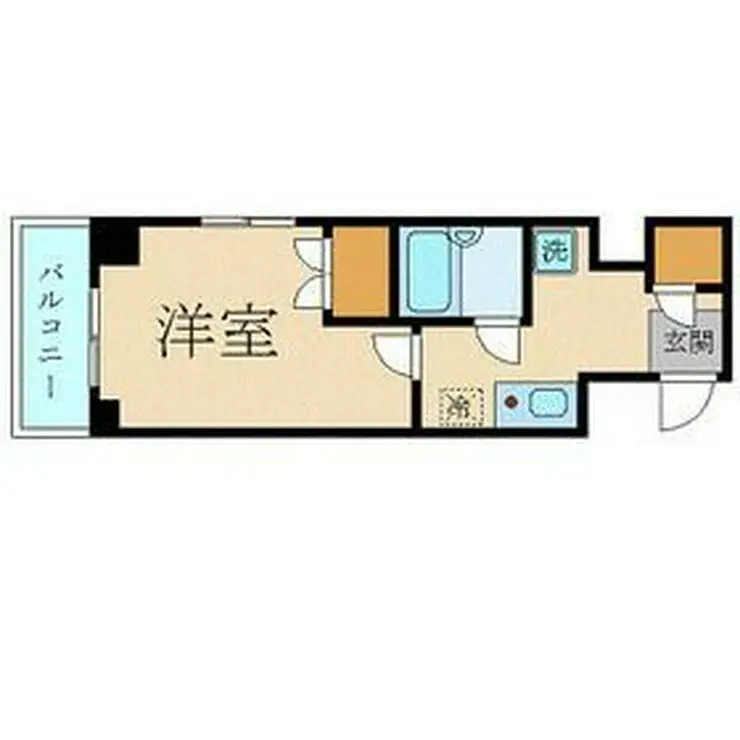 スカイコート日本橋人形町 11階階 間取り