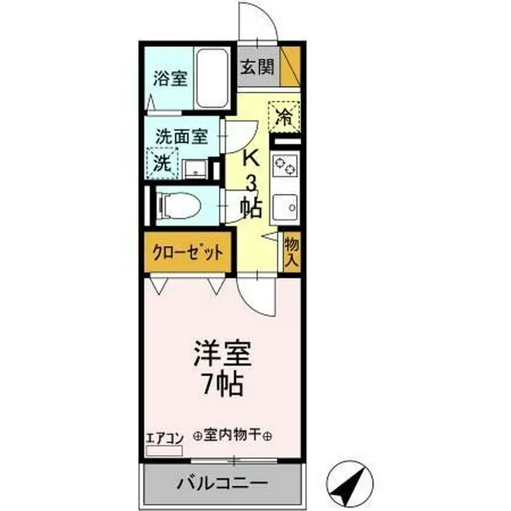 コスモヒロセ 2階階 間取り