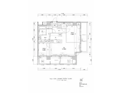 THE TEN GOOD 祖原II(2LDK/4階)の間取り写真