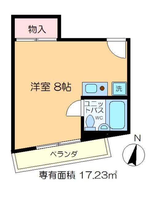 メゾン山崎(ワンルーム/3階)の間取り写真
