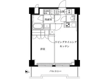 ルーブル志村坂上(1LDK/3階)の間取り写真