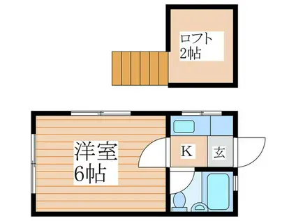 グリーンハイツ(1K/1階)の間取り写真