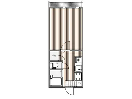 マデイラ(1K/1階)の間取り写真