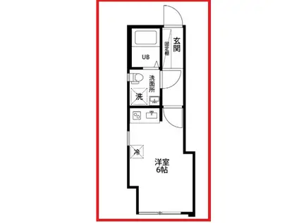 エスビーメゾン江北(ワンルーム/3階)の間取り写真