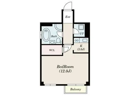 シュタットメゾンII(1K/7階)の間取り写真