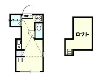 PARC LUX(ワンルーム/2階)の間取り写真