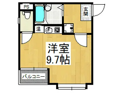 レグレットハマヤI(ワンルーム/5階)の間取り写真