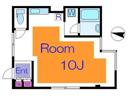 パール仲町マンション(ワンルーム/5階)の間取り写真