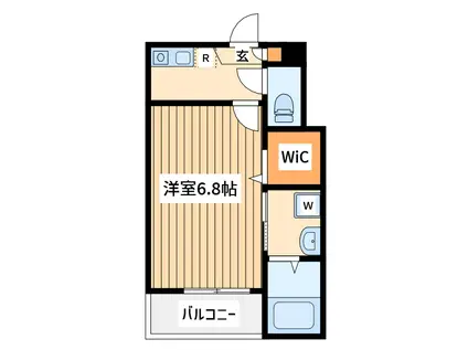 フォレスト パーク ヒルズ(1K/3階)の間取り写真