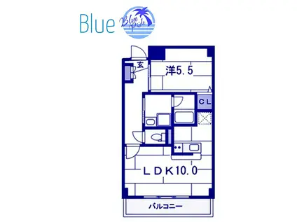 グレイス・ヒルズ葛が谷(1LDK/5階)の間取り写真
