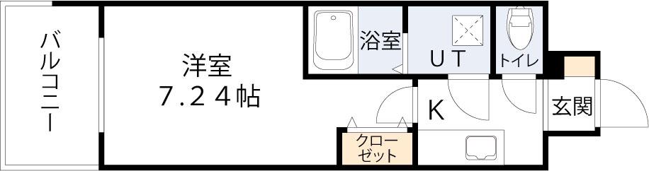 GROOVE今福鶴見(1K/9階)の間取り写真
