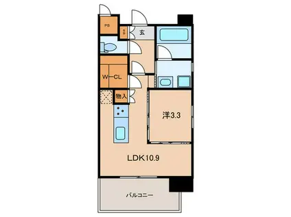 REGARIA MIHAGINO CENTER MARKS(1LDK/4階)の間取り写真
