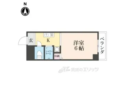 ハイムブルーメ(1K/3階)の間取り写真