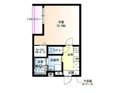 フジパレス堺鳳駅北ウエスト(1K/3階)の間取り写真