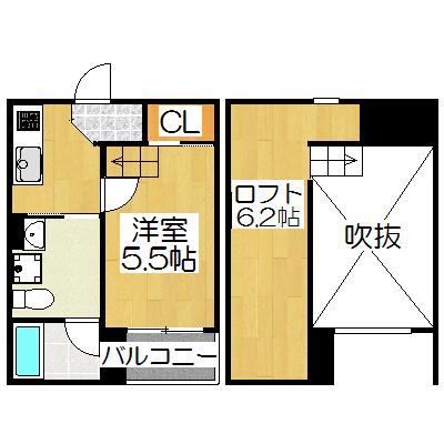 TIERRA(1K/1階)の間取り写真