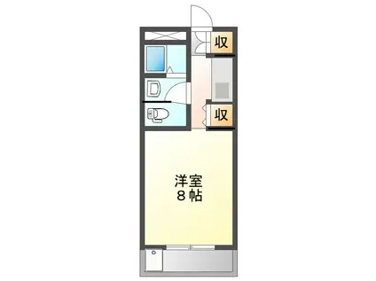 エーダイロイヤルプラザ(1K/3階)の間取り写真