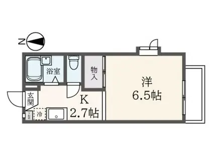 フレグランス玉川学園(1K/1階)の間取り写真
