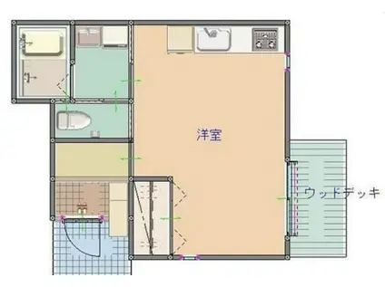 東京メトロ千代田線 表参道駅 徒歩2分 3階建 築17年(ワンルーム/1階)の間取り写真