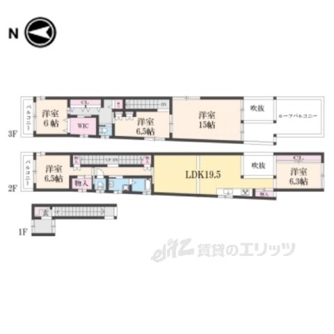 ピアハウス出町(4LDK/2階)の間取り写真