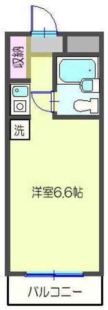 レイラインステージ菊名(ワンルーム/3階)の間取り写真