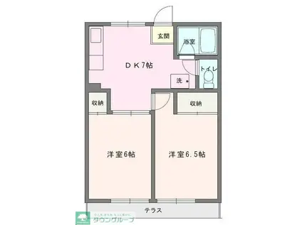 レピュートMK(2DK/2階)の間取り写真