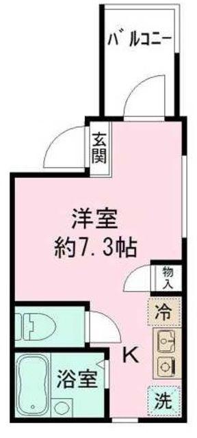 MELDIA梅田A・B(ワンルーム/2階)の間取り写真